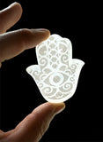 Selenite Hamsa