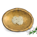 Gilded Petrified Wood Dish